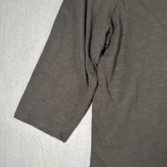 Chicos Ultimate Tee Shirt Womens 3 XL Black V‎ Neck 3/4 Sleeve Modal Cotton Soft - Picture 7 of 8